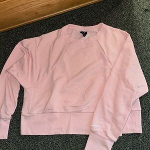 Nike dry fit crewneck crop top, size, medium, pink